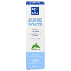 KISS MY FACE: Whitening Cool Mint Gel Fluoride Free Toothpaste, 4.5 oz