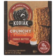 KODIAK: Cookie Butter Crunchy Granola Bars, 9.5 oz