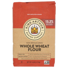 KING ARTHUR: 100 Percent Whole Wheat Flour, 5 lb KING ARTHUR: 100 Percent Whole Wheat Flour, 5 lb