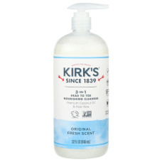 KIRKS: Original Fresh Scent 3 In 1 Head To Toe Nourishing Cleanser, 32 fo KIRKS: Original Fresh Scent 3 In 1 Head To Toe Nourishing Cleanser, 32 fo