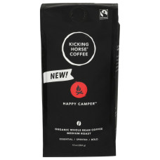KICKING HORSE: Happy Camper Whole Bean Coffee, 10 oz