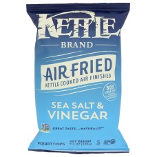 KETTLE FOODS: Air Fried Sea Salt Vinegar Potato Chips, 6.5 oz