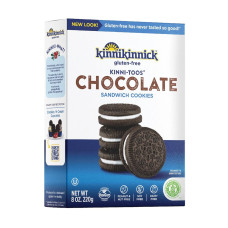 KINNIKINNICK: KinniToos Chocolate Sandwich Creme Cookies, 8 oz KINNIKINNICK: KinniToos Chocolate Sandwich Creme Cookies, 8 oz