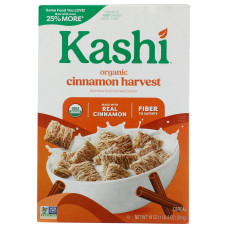 KASHI: Organic Whole Wheat Biscuits Cinnamon Harvest Cereal, 18 oz