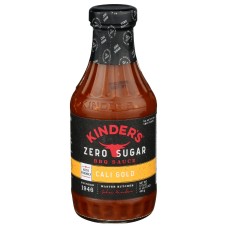 KINDERS: Zero Sugar Cali Gold Bbq Sauce, 17.5 oz