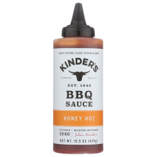 KINDERS: Hot Honey Bbq Sauce, 15.5 fo KINDERS: Hot Honey Bbq Sauce, 15.5 fo