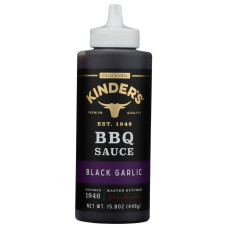 KINDERS: Black Garlic Bbq Sauce, 15.8 oz KINDERS: Black Garlic Bbq Sauce, 15.8 oz