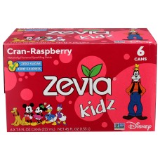 ZEVIA: Kidz Cran Raspberry 6Pack, 45 fo