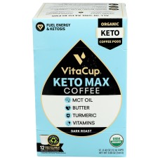 VITACUP: Keto Max Organic Coffee Pods, 12 pc
