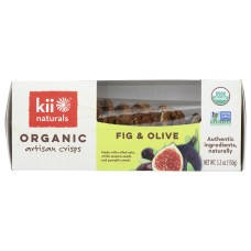 KII NATURALS: Fig Olive Organic Artisan Crisps, 5.3 oz