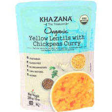 KHAZANA: Yellow Lentils With Chickpeas Curry, 10 oz