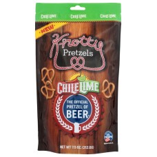 KNOTTY PRETZELS: Chile Lime Pretzels, 7.5 oz