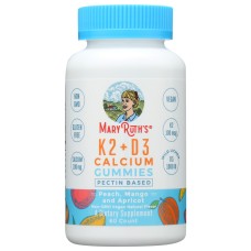 MARYRUTHS: K2 Plus D3 Calcium Gummies, 60 pc