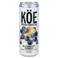 KOE: Blueberry Ginger Kombucha, 12 fo
