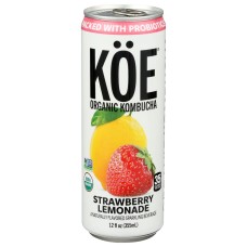 KOE: Strawberry Lemonade Kombucha, 12 fo