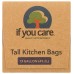 IF YOU CARE: 13 Gallon Compostable Tall Kitchen Bags, 12 bg