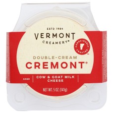 VERMONT CREAMERY: Double Cream Cheese Cremont, 5 oz