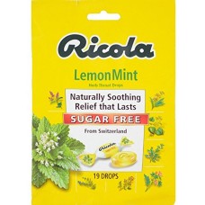 RICOLA: Sugar Free Lemon Mint Drop, 19 pc