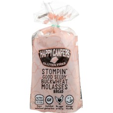 HAPPY CAMPERS GLUTEN FREE: Stompin' Good Seedy Buckwheat Molasses Bread, 17.40 oz