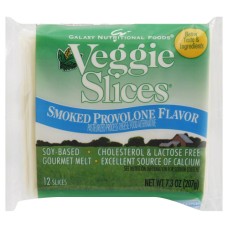 GO VEGGIE: Veggie Slices Smoked Provolone Flavor Cheese, 7.30 oz