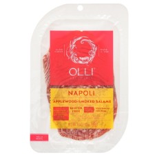 OLLI SALUMERIA: Napoli Applewood-Smoked Salame Pre-Sliced, 4 oz