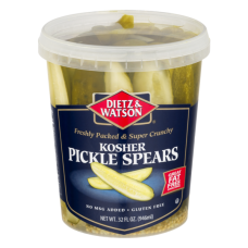 DIETZ AND WATSON: Kosher Pickle Spears, 32 oz