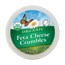 ORGANIC CREAMERY: Organic Feta Cheese Crumbles, 6 oz