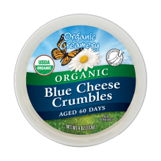 ORGANIC CREAMERY: Organic Blue Cheese Crumble, 4 oz