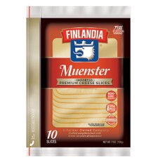 FINLANDIA: Muenster Imported Premium Cheese Slices, 7 oz