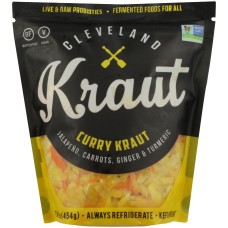 CLEVELAND KRAUT: Curry Sauerkraut, 16 oz
