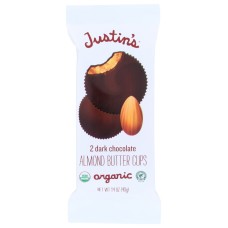 JUSTINS: Dark Choc Cups Almond Butter, 1.4 OZ