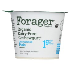 FORAGER: Organic Cashewgurt Unsweetened Plain, 5.30 oz