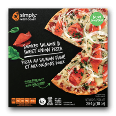 SIMPLY WEST COAST SEAFOOD: Smoked Salmon and Sweet Onion Pizza, 10 oz