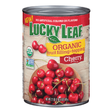 LUCKY LEAF: Organic Cherry Fruit Filling, 21 oz
