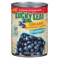 LUCKY LEAF: Organic Blueberry Fruit Filling, 21 oz