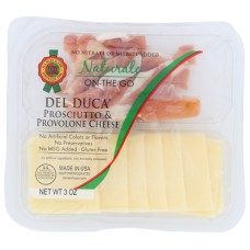 DANIELE: Del Duca Prosciutto & Provolone Cheese Snack Pack, 3 oz