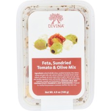 DIVINA: Feta, Sundried Tomato and Olive Mix, 4.90 oz
