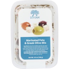 DIVINA: Marinated Feta & Greek Olive Mix, 4.90 oz