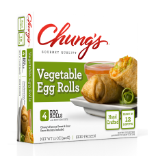 CHUNG'S GOURMET QUALITY: Vegetable Egg Rolls 4 Count, 12 oz