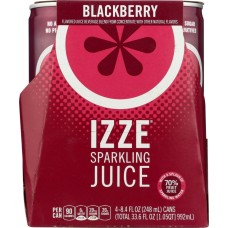 IZZE BEVERAGE: Juice 4Pk Sparkling Blackberry, 33.6 FO