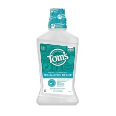 TOMS OF MAINE: Mouthwash Refreshing Mint Sea Salt, 16 oz