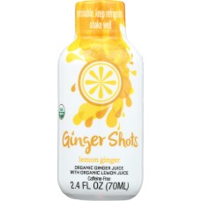 TULUA: Ginger Shots Lemon Ginger, 2 oz