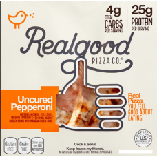 REAL GOOD FOODS CO.: Uncured Pepperoni Pizza, 8.50 oz