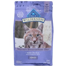 BLUE BUFFALO: Wilderness Adult Cat Food Chicken Recipe, 4 lb