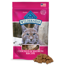 BLUE BUFFALO: Wilderness Chicken and Salmon Cat Treats, 2 oz