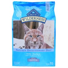 BLUE BUFFALO: Wilderness Adult Indoor Cat Food Chicken Recipe, 9.50 lb