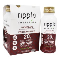 RIPPLE: Chocolate Protein Shake 4 Count, 48 oz