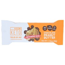 KISS MY KETO: Chocolate Peanut Butter Keto Bar, 1.76 oz