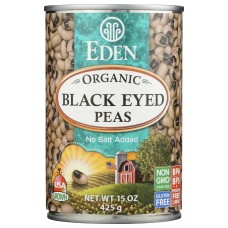 EDEN FOODS: Bean Black Eyed Peas No Salt Added Organic, 15 oz
