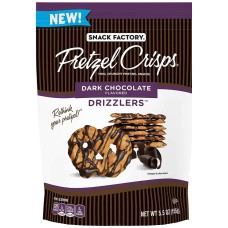 SNACK FACTORY: Pretzel Crisps Dark Chocolate Drizzle, 5.5 oz